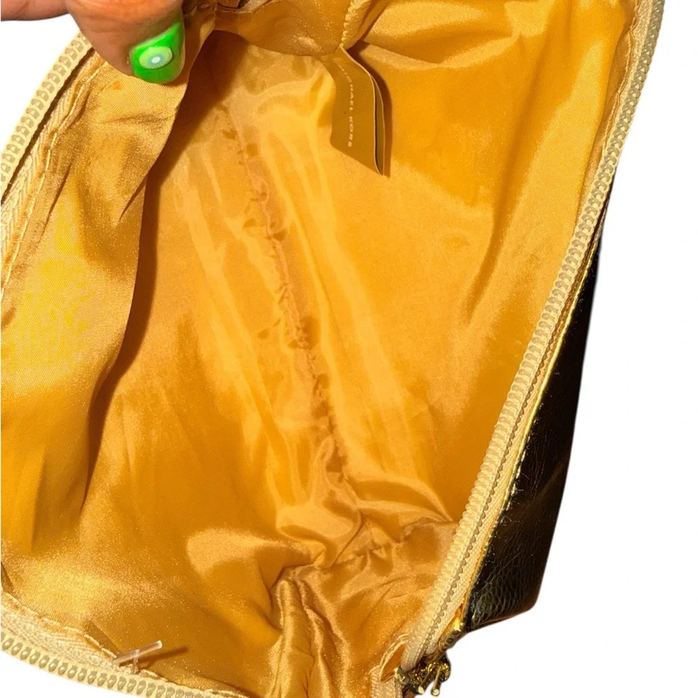 Metallic Gold Women's Cosmetic Pouch